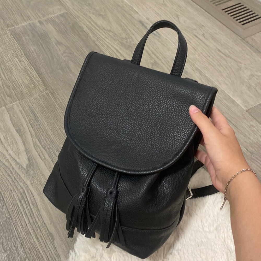 Black Mini Backpack